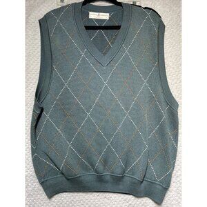 Vintage Fairway Outfitters Sweater Vest Men's Extra Large XL Green Golf Golfing